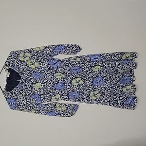 LOFT Outlet Floral Lined Midi Dress, Size S